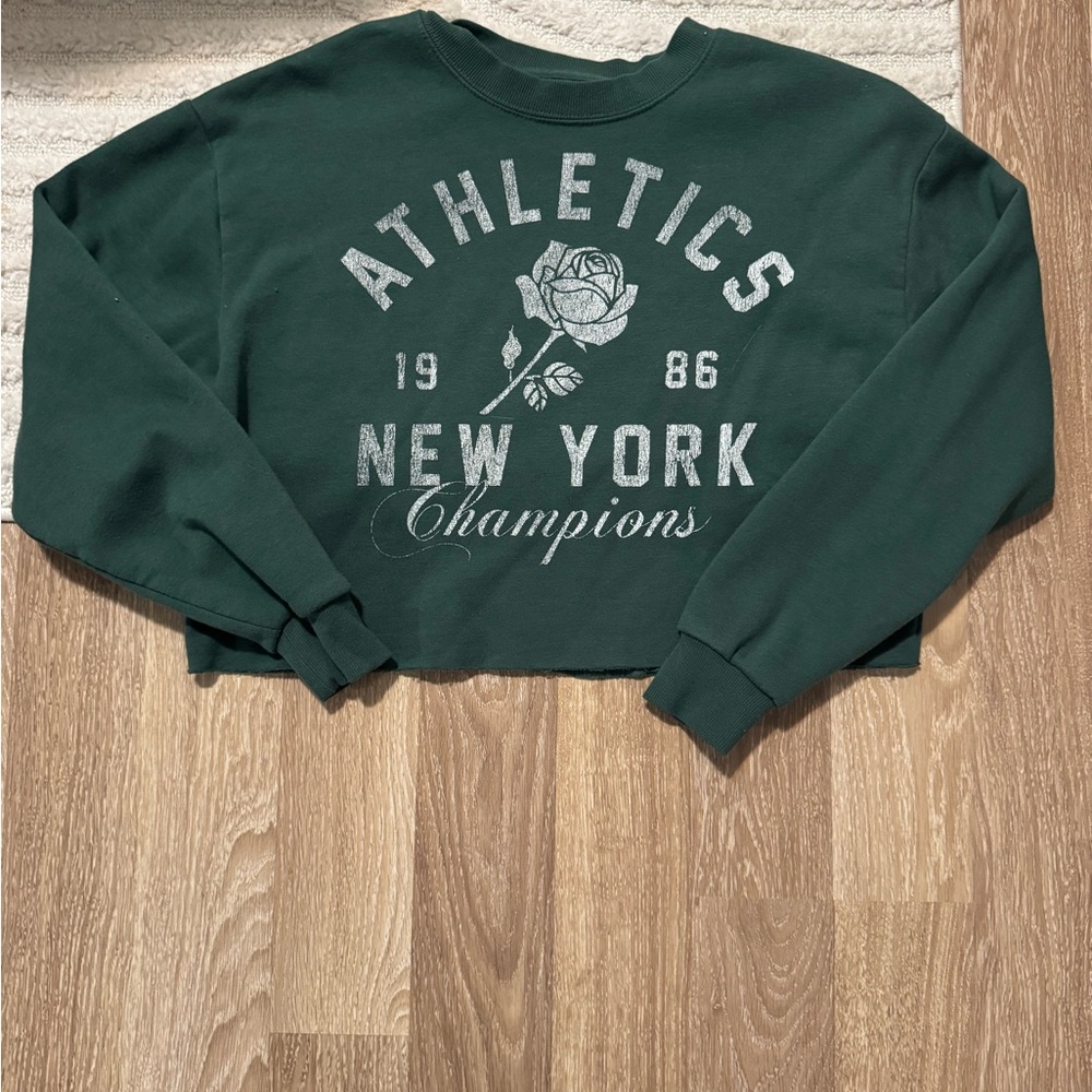 Goodie Two Sleeves Cropped Sweatshirt